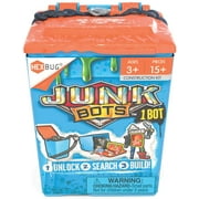 HEXBUG JUNKBOTS - Trash Bin Assortment Kit - Surprise Toys in Every Box LOL with Boys and Girls - Alien Powered Toys for Kids - 24+ Pieces of Action Construction Figures - for Ages 5 and Up