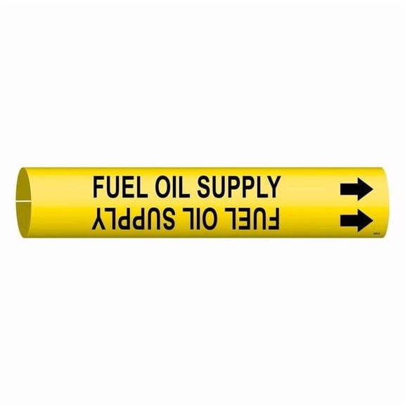 Brady Pipe Mrkr,Fuel Oil Supply,1-1/2to2-3/8In, 4065-B 4065-B