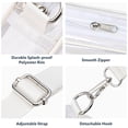 thumbnail image 4 of Clear Bag for Stadium Events Large Belt Bag for Women Clear Fanny Pack Stadium Approved -  Transparent Waist Bag Crossbody with Adjustable Strap for Sports Concerts, White, 4 of 7