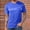 Blue, variant on Men's Workout Shirts Moisture Wicking Short Sleeve Mesh Athletic T-Shirts Army Green M