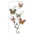 thumbnail image 3 of DecMode Multi Colored Metal Indoor Outdoor Butterfly Wall Decor with Scroll Details, 3 of 11