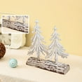 thumbnail image 7 of Christmas Tree 13.39inch Artificial Christmas Trees Mini Sisal Snow Frost Trees with Wooden Base European Style White Desktop Christmas Tree for Christmas Party Home Table Craft Decorations, 7 of 7