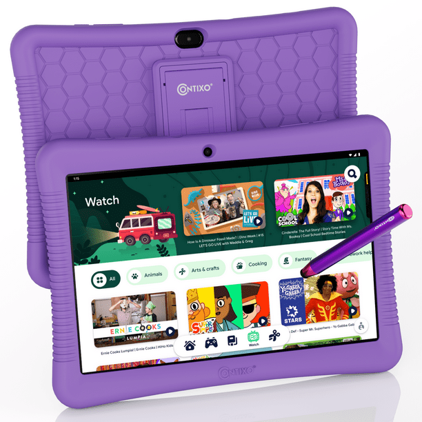 Contixo 10 Inch Kids Tablet with 150 Value Educator Approved Apps, Eye