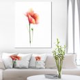 thumbnail image 1 of Red Poppy Flower with Large Petals - Large Flower Canvas Wall Art, 1 of 3