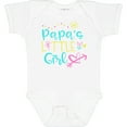 thumbnail image 3 of Inktastic Papa's Little Girl with Hearts Flower and Butterfly Girls Baby Bodysuit, 3 of 5