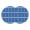 Blue, variant on Blue Boho Round 13 Inch Placemats Set of 2, Abstract Geometric Bohemia Ethnic Striped HeatResistant Non Slip Place Mats for Dining Table, Wipeable Braided Kitchen Table Mats for Housewarming