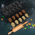 thumbnail image 6 of Skull Chocolate Molds Silicone Skull Jello Mold Halloween Candy Molds for Cake Cupcake Decorating, Candy, Chocolate, Pudding, Jelly, 6 of 8