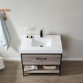 thumbnail image 2 of Miseno Mv701236-Nm Palma 36" Free Standing Single Basin Vanity Set - Mexican Oak, 2 of 5