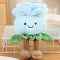 thumbnail image 2 of Simulated Rose Plush Toy, Soft Fuzzy Flower Stuffed Animal With Cute Smiling Face Green Leaves Brown Legs, For Office Desk Decor Home Shelf Accent Bedroom Nightstand Ornament, 2 of 6