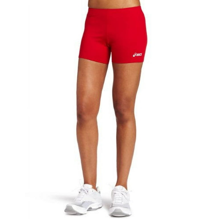 ASICS Women s 4 Court Short Volleyball Shorts Red S Walmart