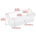 thumbnail image 2 of Kojem Door Bin Lower Compatible with Frigidaire Refrigerator 240363702 Clear, 2 of 10