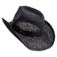 thumbnail image 2 of Big Size Bull Emblem Coyboy Hat - Black XL-2XL, 2 of 5