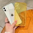 thumbnail image 2 of Compatible for iPhone 11 Clear Case, Cute Glitter Heart Rainbow Laser Holographic Bling Pattern Case for Women Girls Soft TPU Shockproof Camera Protective - Yellow, 2 of 10