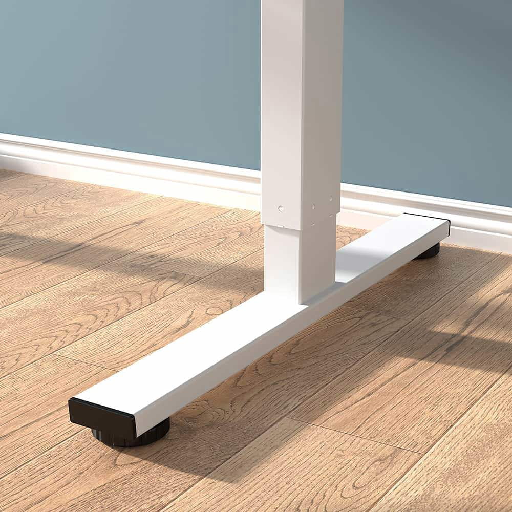 GVN Computer Desk, Home Office Desk,Electric Standing Desk, Adjustable Height Desk Home Office Computer Workstation Sit Stand up Desk,White