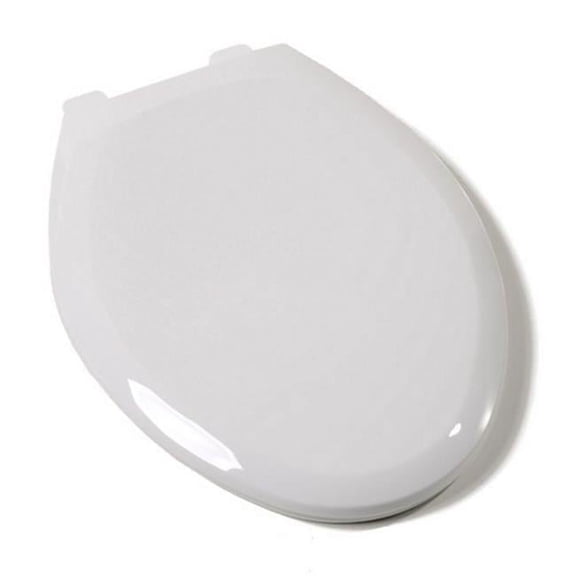 Plumbing Technologies 2F1E8-00 Slow Close Premium Plastic Elongated Toilet Seat- White