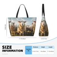 thumbnail image 4 of Balery Cute Prairie Sheep Herd Beach Travel Bag - Water-Resistant, Large Capacity Lightweight Tote with 7 Pockets for Women and Men - Perfect for Beach, Pool, Gym, and Travel, 4 of 7