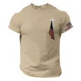 thumbnail image 2 of Blekii T-Shirt à Manches Courtes et Col Rond pour Hommes, Mode Décontractée pour la Journée de l'Indépendance - Doux et Confortable, Petit Imprimé, Design de Vacances d'Été - Parfait pour la Célébration du 4 Juillet, Bbq d'Été, 2 of 5