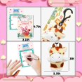 thumbnail image 3 of CAMIRUS Set de 24 tarjetas con llaveros de animalitos de peluche para San Valentín, 3 of 7