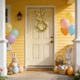 thumbnail image 3 of Idyllic Decorative Artificial Easter Bunny, Forsythia, Speckled Eggs Wreath, Multicolor, 3 of 7