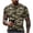Army Green, variant on Men's Muscle Plus Size Crew Neck Shirts Camouflage Vintage Camo Short Sleeve Gym Tees Classic Summer Lightweight Camouflage Tops Army Green 3XL