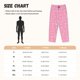 thumbnail image 3 of Balery Snowflake pink backgrounds Pantalones de pijama para mujer, pijamas ultraligeros, pantalones de estar por casa-Large, 3 of 6