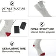 thumbnail image 4 of Calcetines calefactables para hombre y mujer, con batería, térmicos y eléctricos, sin batería (gris), 4 of 8