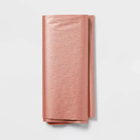 8ct Tissue Paper Metallic Rose Gold - Spritz