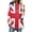 BL, variant on Flag : United Kingdom Lotus Leaf Neck T-Shirt Long Sleeve Printed Fall T Shirts Women Spring Tee Tops Jack British Britain