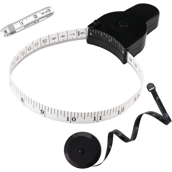 Cinta métrica corporal LYTOWN de 3 piezas, 150 cm, retráctil automática