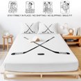 thumbnail image 5 of Full Size Fitted Sheet Set - Ice Hockey 3 Piece Bedding Sets 16" Deep Pocket Fitted Sheet with 2 Pillowcases Modern Minimalist Ball Sports Game Art Brushed Microfiber Hotel Luxury Bed Sheets, 5 of 9