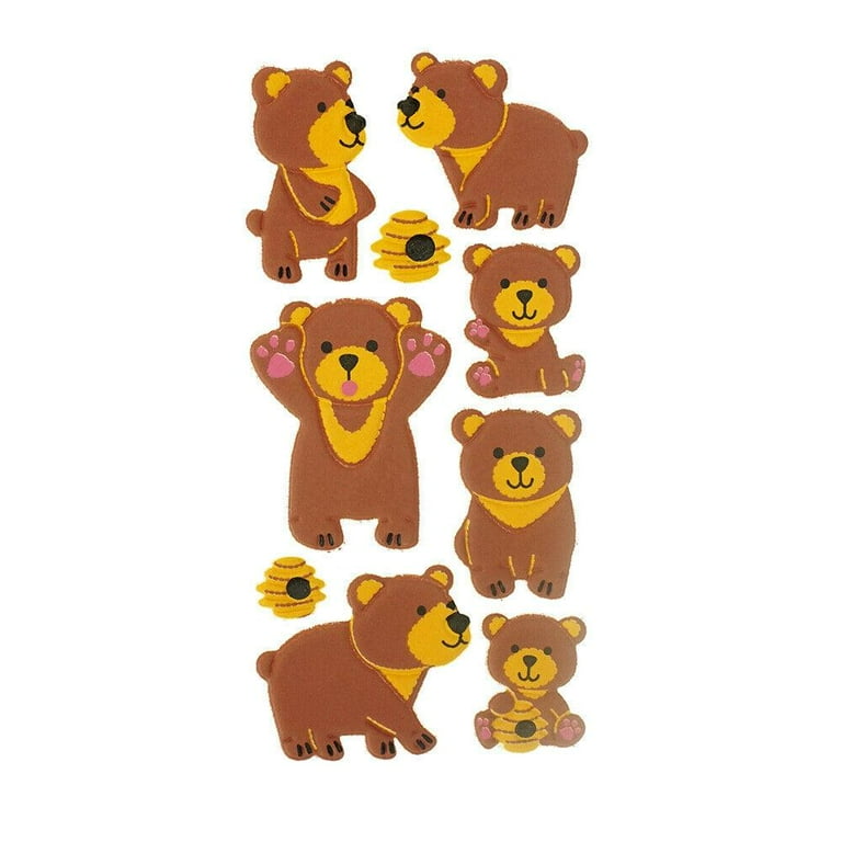 3d teddy bear stickers sale