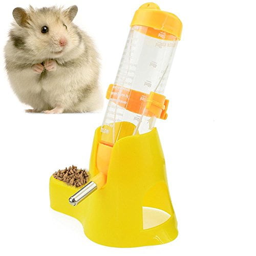 125ml Pet Drinking Bottle with Food Container Base Hanging Water