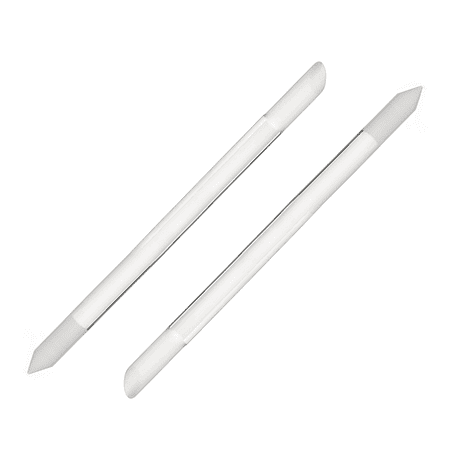 Czech Glass 2-Pack Cuticle Pusher Set by Bona Fide Beauty – Duel Ended Manicure Sticks in Clear Czech Glass 2-Pack Cuticle Pusher Set by Bona Fide Beauty – Duel Ended Manicure Sticks in Clear