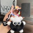 thumbnail image 1 of Llavero de peluche colorido con pelo de conejo de elfo. Bonito y suave accesorio decorativo para bolsos, regalos y coches. Alta calidad y durabilidad., 1 of 5