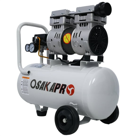 8 Gallon Ultra Quiet Air Compressor, 1.5HP, Max 115 PSI, 70dB Low Noise Oil-Free Air Compressor for Auto Repair, Bike Tires, Garage Spray Painting
