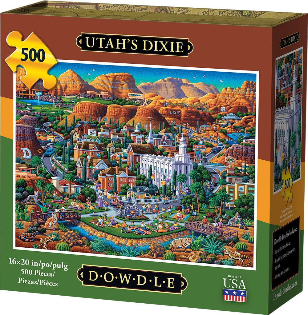 Dowdle Jigsaw Puzzle - 'Utah's Dixie' St. George & Zion National Park, 500 Pieces, Full-Color Insert - View #11
