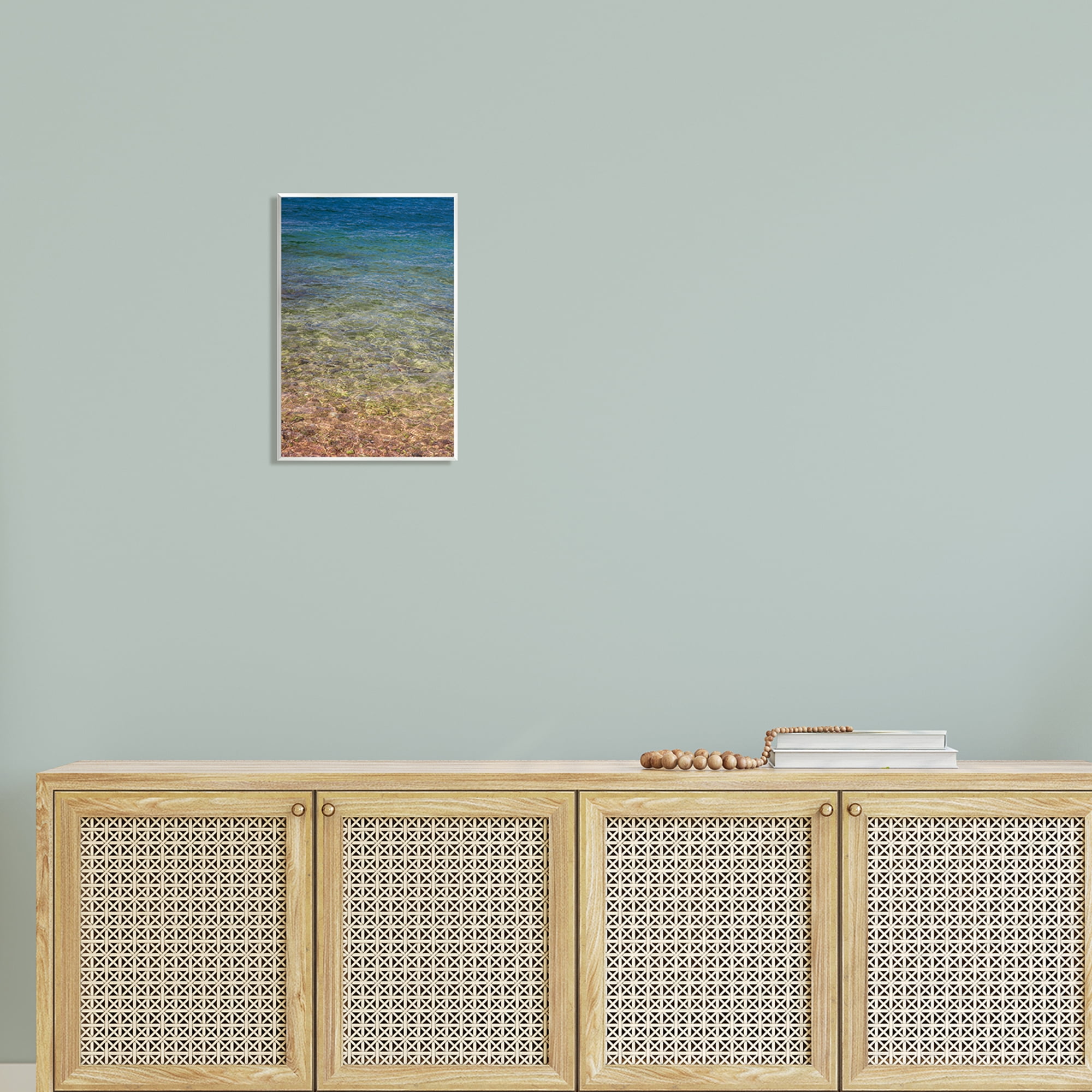 Stupell Underwater Clear Sea Floor Ripples Landscape Photography Wall Plaque Unframed Art Print Wall Art