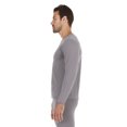 thumbnail image 2 of Bodtek Mens Crew Neck Long Johns Base Layer Shirt (Grey X-Large), 2 of 6
