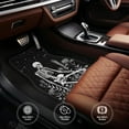thumbnail image 6 of Naloa Vintage Black white Plant skull Car Foot Mat Set of 4 Pieces - Universal Floor Liner Neoprene Full Set Floor Mats for Cars Trucks SUV, 6 of 7