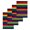 Light Yellow Dark Blue, variant on Rainbow Stripes Kitchen Dish Towels for Drying Dishes Set of 3, Mexico Colored Stripes Minimalist Waffle Weave Microfiber Hand Tea Bathroom Towels Quick Dry & Absorbent Towel 12x12