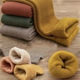 thumbnail image 5 of Uooqdmx Thick Crew Socks Women, Thermal Winter Socks, Comfortable Socks for Women, Winter Accessories for Women, Womens Socks Crew, Yellow One Size, 5 of 9