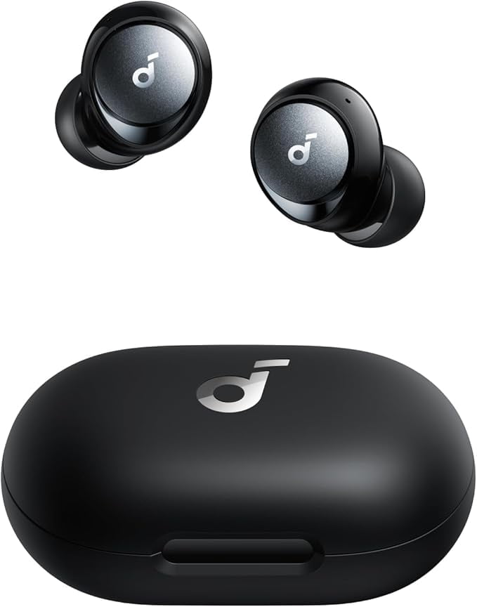 Restored Like New Soundcore by Anker Space A40 Auto-Adjustable Active Noise Cancelling Wireless Earbuds, Reduce Noise by Up to 98%, 50H Playtime, Hi-Res Sound, Comfortable Fit (Refurbished)