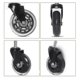 thumbnail image 2 of 2 piezas de ruedas transparentes de 3 pulgadas para muebles Ruedas universales para silla de oficina, 2 of 2