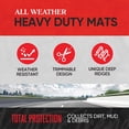 thumbnail image 2 of Motor Trend FlexTough Advanced Heavy Duty Black Rubber Car Floor Mats & Cargo Liner for SUV & Car Full Set - Universal Trim to Fit All Weather Automotive Floor Mats & Cargo Liners for SUV, Car, & Van, 2 of 8