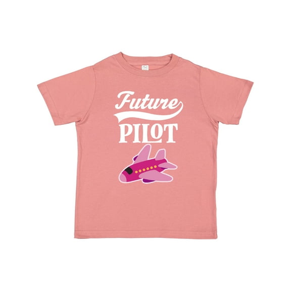 Inktastic Future Pilot Girls Airplane Career Girls Toddler T-Shirt