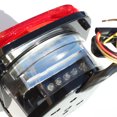 thumbnail image 5 of Bright Red Jeep TJ CJ YJ JK Replacement Stop Brake Turn Tail Lights w/LED Illuminator on Left (Truck Trailer Boat), 5 of 7