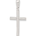thumbnail image 4 of Sterling Silver Polished Cross Pendant (27.5 X 16) Made In India qc9063, 4 of 5