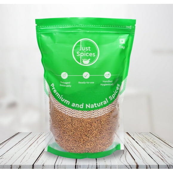 Just Spices - Graines Entières de Fenugrec, (Methi Dana), 1 kg (2,2 lb), Produit de l'Inde, Épices Entières