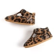 thumbnail image 4 of GiLiling Baby Girl Mary Jane Shoes, Soft Leather Closed-Toe Flats with Adjustable Buckle Strap, Non-Slip Rubber Sole Baby Footwear (Bronze, 0-3 Months), 4 of 4