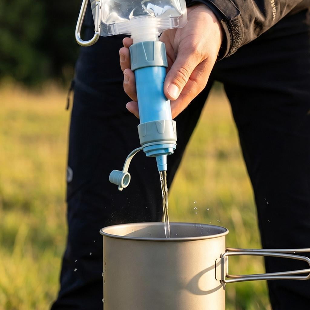 Yihuala Disaster Preparedness Water Filter Personals Survival Straw Purifiers for Emergencies Outdoor Camping & Hiking Gear